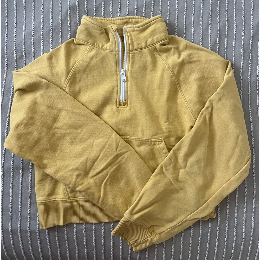 Cropped John Galt Quarter Zip